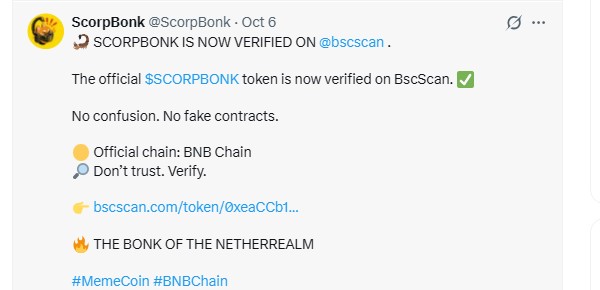 Verified Contract Update Verified Contract Update