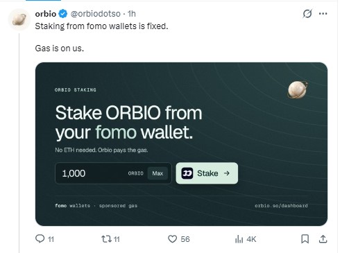 Orbio official announcements