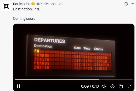 Perle Labs listing announcement