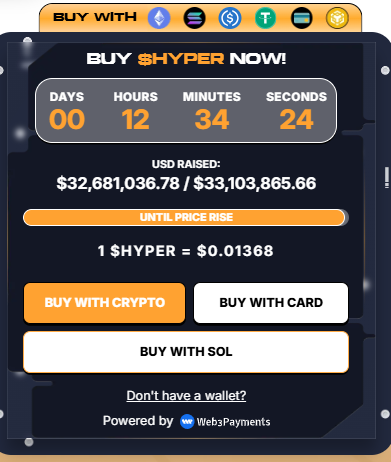 Bitcoin Hyper Presale Details 