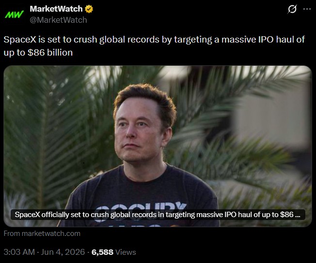 SpaceX IPO Valuation 2026