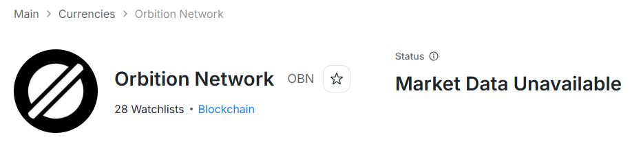 Orbition Network listing screenshot Orbition Network listing screenshot