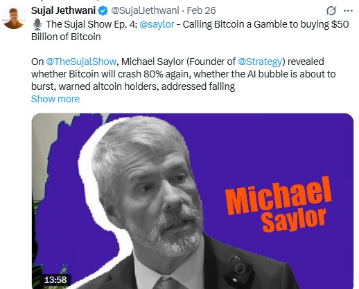 michael saylor the sujal show
