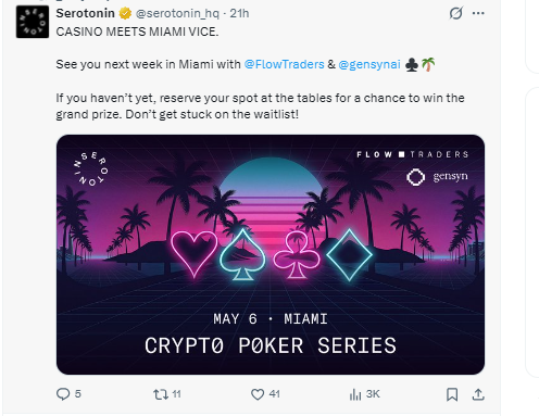 tweet on x crypto poker