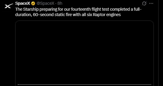SpaceX confirmed the Starship vehicle