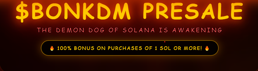 Bonkdemon presale snapshot as of now Bonkdemon presale snapshot as of now