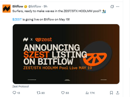 Bitflow xest protocol listing
