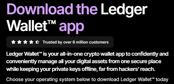 Ledger is probably the most recognized name Ledger is probably the most recognized name