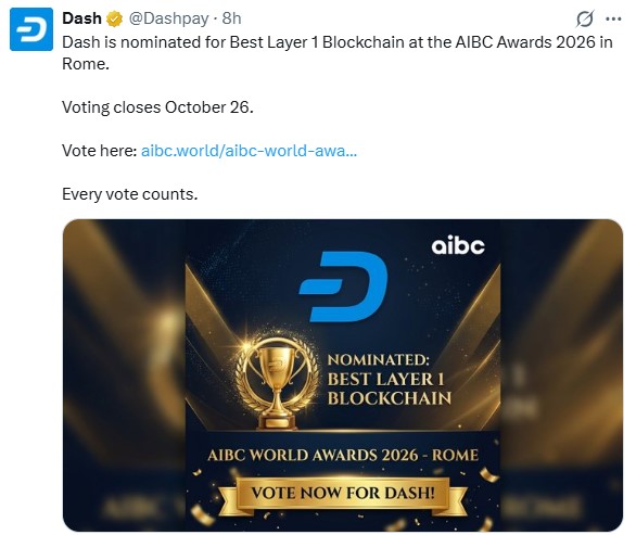 Dash nomination news