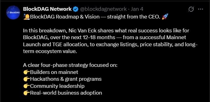 BlockDAG Launch Date February 2026