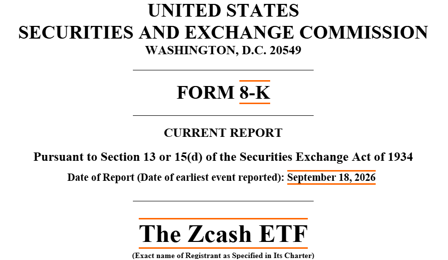 The Zcash ETF detail The Zcash ETF detail