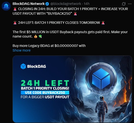 Build your Batch 1 priority + increase your USDT payout Build your Batch 1 priority + increase your USDT payout