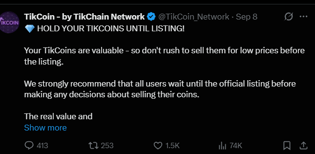 Tikcoin Network News Tikcoin Network News