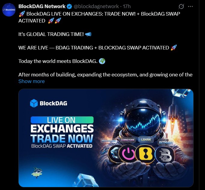  launch of BlockDAG Swap