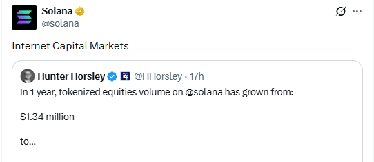 solana tweet of internet capital market push solana tweet of internet capital market push