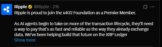 Ripple has joined the x402 Foundation