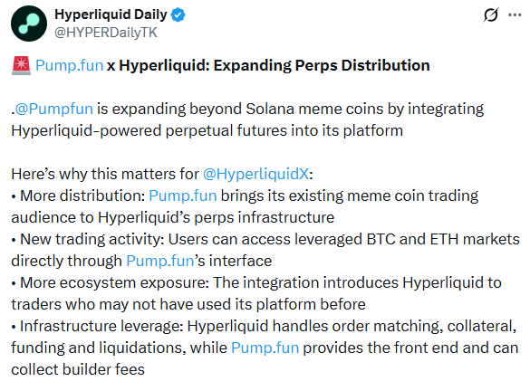 Pump.fun Hyperliquid Integration brings BTC and ETH perps trading to Pump.fun Pump.fun Hyperliquid Integration brings BTC and ETH perps trading to Pump.fun