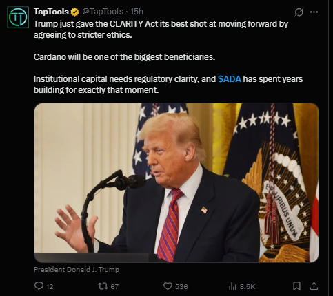Cardano news today trump Cardano news today trump