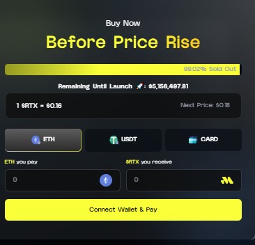 Remittix Presale 99.02% Sold Out