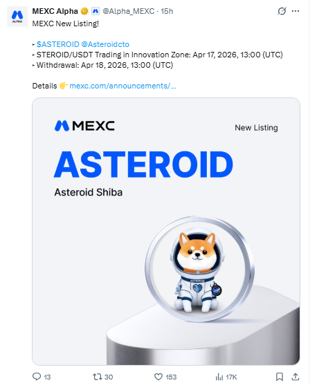 Asteroid Mexc lisitng