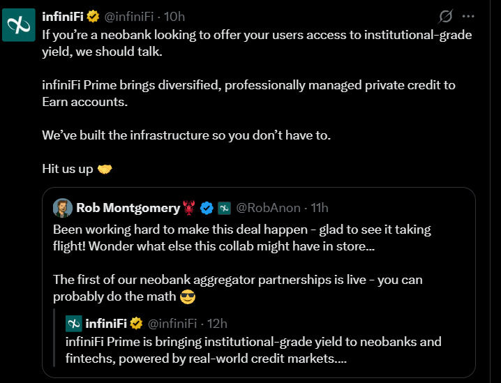 infiniFi Prime Goes Live on Blend