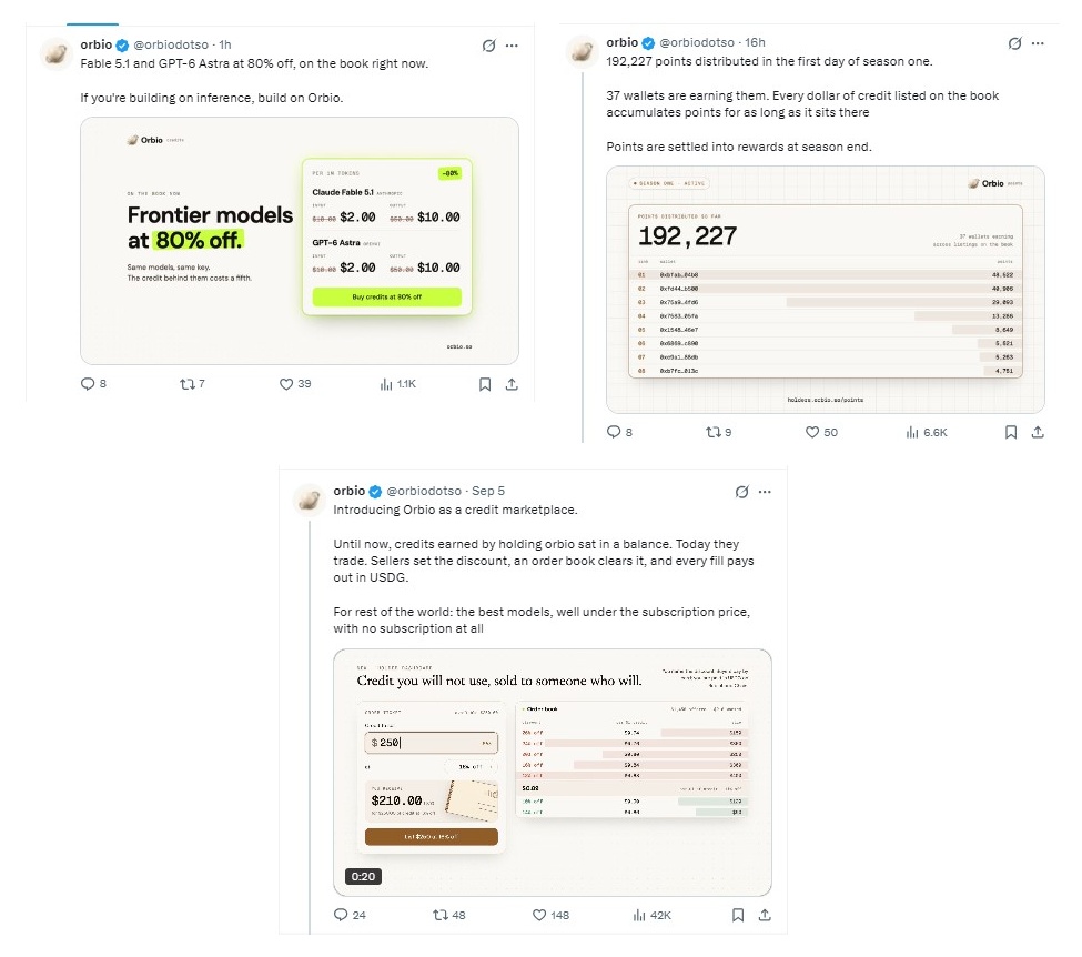 A recent project update on X
