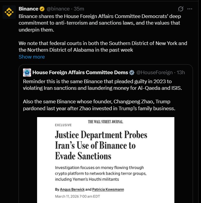 Binance Exchange and Zhao terror claim lawsuit rejected by US Court