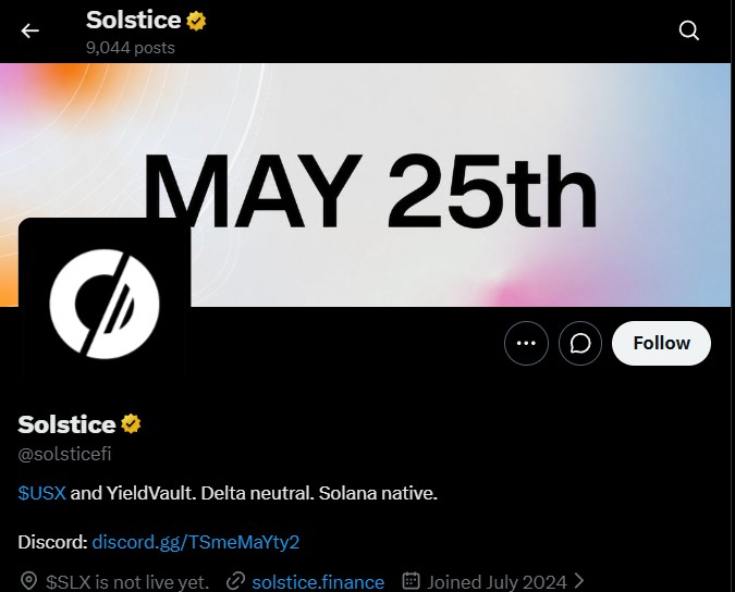 Solstice Finance Shifted Its SLX TGE Date