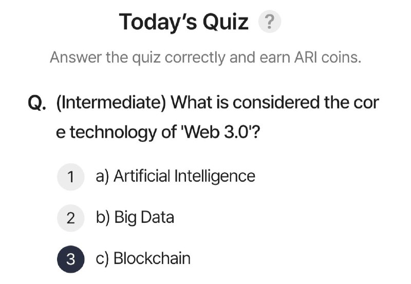 ARI Wallet Daily Quiz Answer 28 March 2025