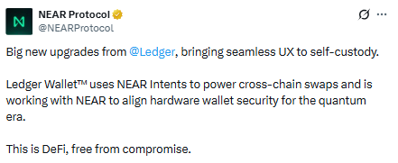 NEAR has partnered with Ledger