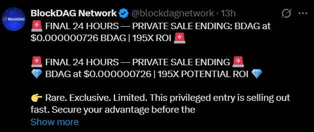 BlockDAG Private Sale