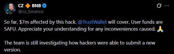 Binance Confirmes Binance Confirmes