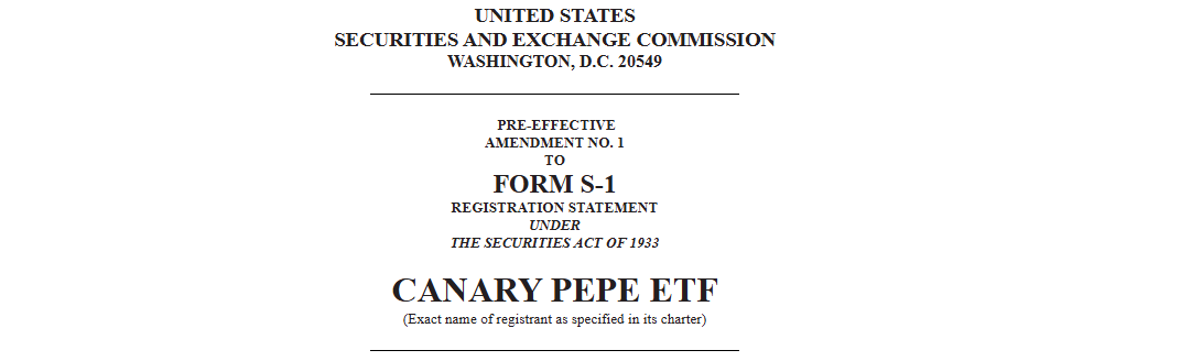 Canary Pepe ETF Update