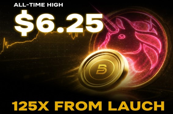 The $6.25 all-time high as 125X FROM LAUNCH
