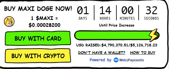 Maxidoge presale update