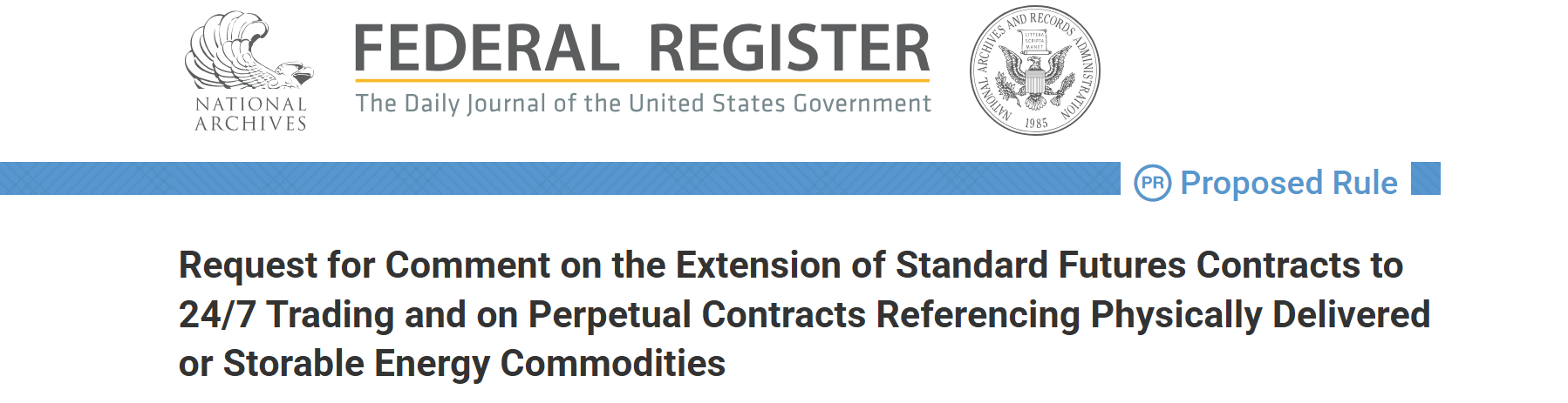 Federal register post