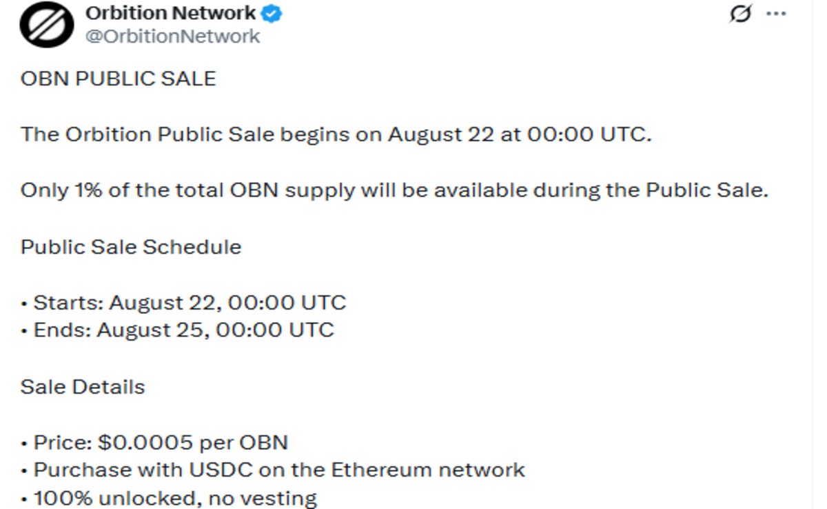 Official X Post screenshot showing sale details Official X Post screenshot showing sale details