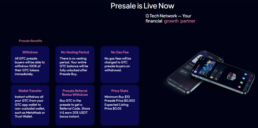 presale is live now