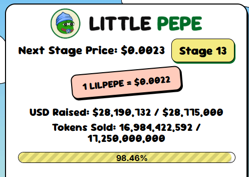 little pepe presale price