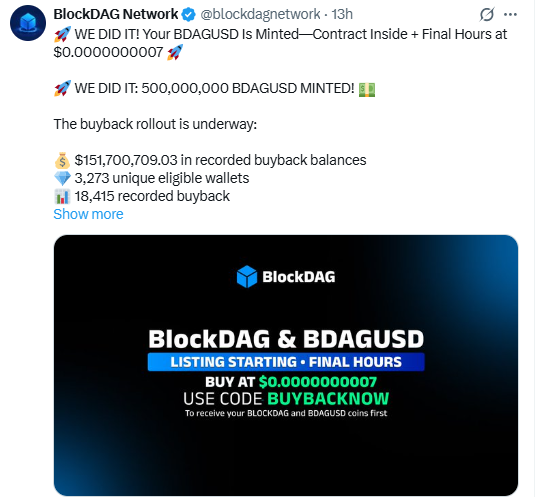BlockDAG and BDAGUSD BlockDAG and BDAGUSD