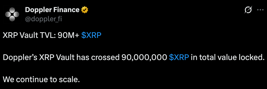 Doppler Finance official tweet