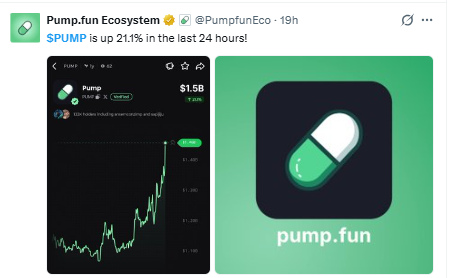 today pumpfun twit