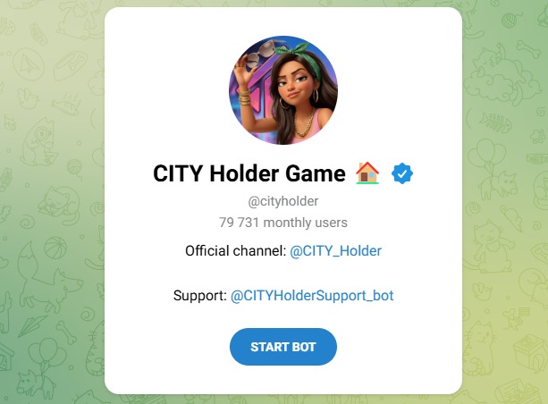 City Holder Telegram Game