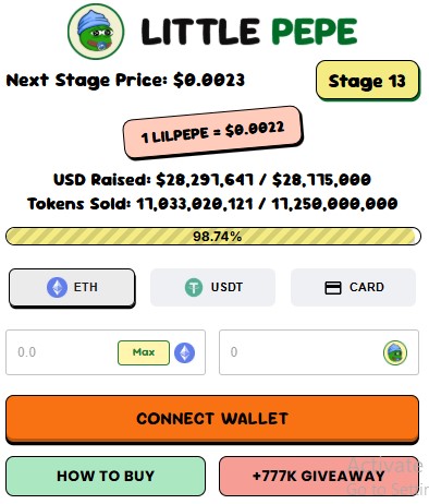 Little Pepe Presale Dashboard