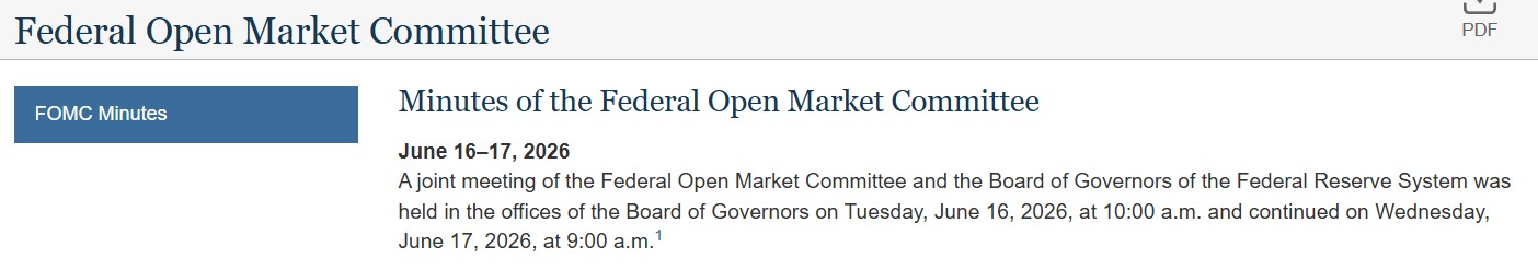 Federal Open Market Committee meeting Federal Open Market Committee meeting