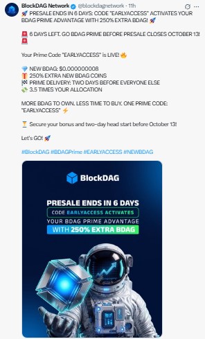 The presale ends in 6 days The presale ends in 6 days