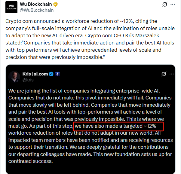 Crypto.com CEO Kris Marszalek discussing the Crypto.com AI layoffs and future automation