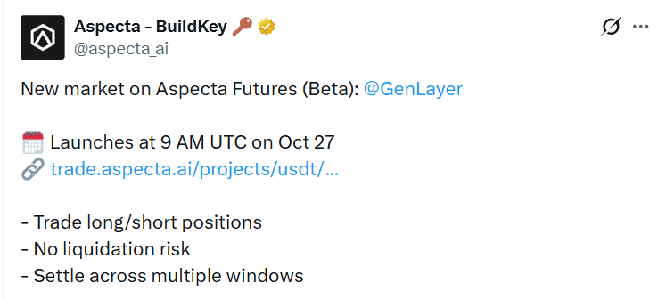 GenLayer Aspecta News GenLayer Aspecta News