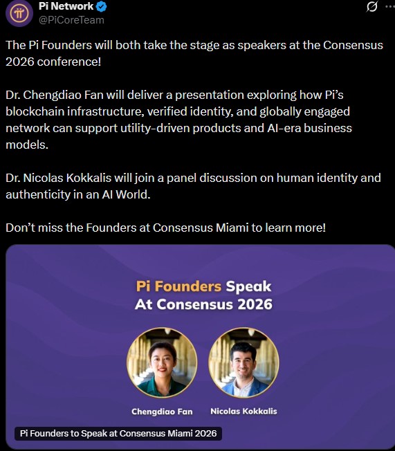 Pi Founders Join Consensus 2026 Conference