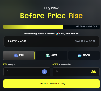 Official Remittix presale dashboard